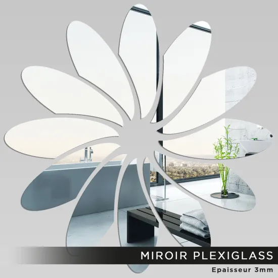 Miroir Plexiglass - Fleur