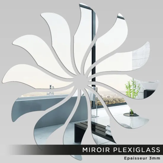 Miroir Plexiglass - Fleur