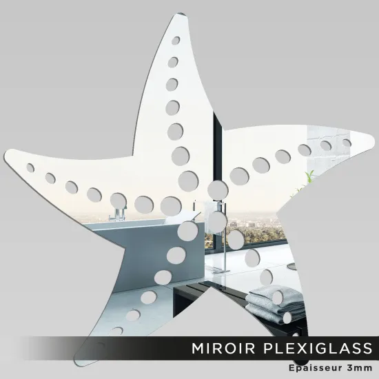 Miroir Plexiglass - Étoile de mer