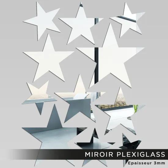 Miroir Plexiglass - Kit 11 Etoiles