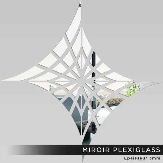 Miroir Plexiglass - Toile d'araignée