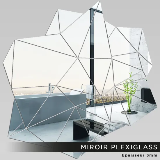 Miroir Plexiglass - Blocs géométriques