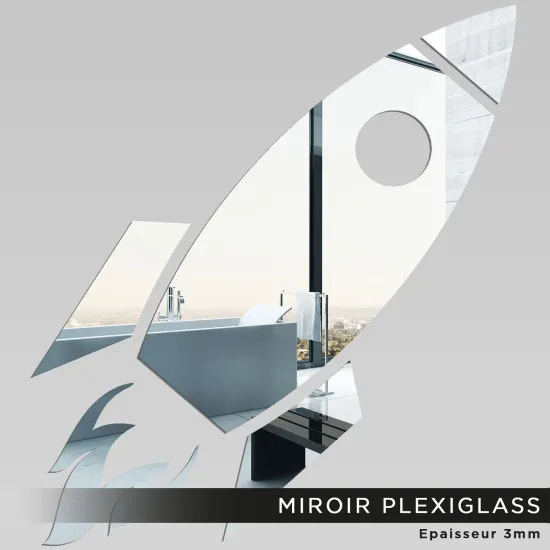 Miroir Plexiglass - Fusée spaciale