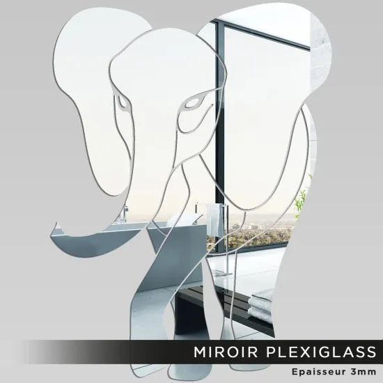 Miroir Plexiglass - Éléphant