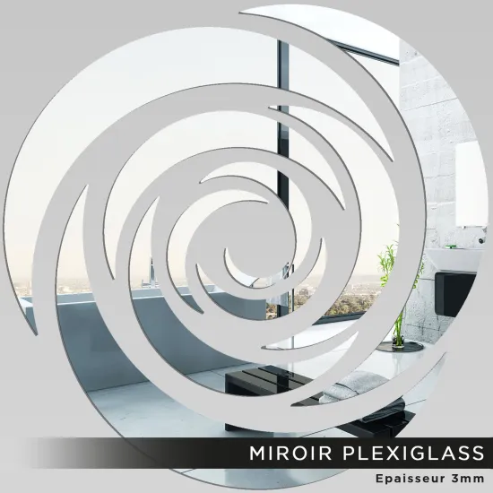 Miroir Plexiglass - Rose design