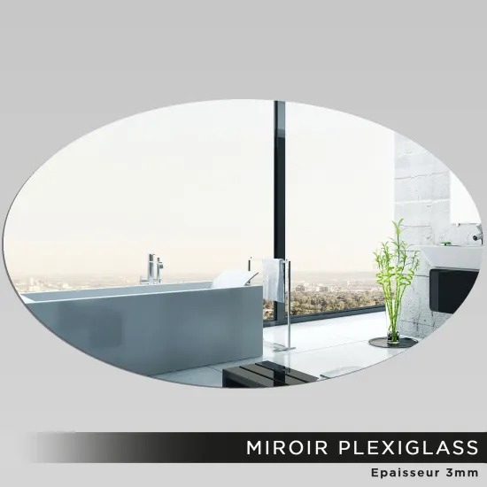 Miroir Plexiglass - Ovale horizontale