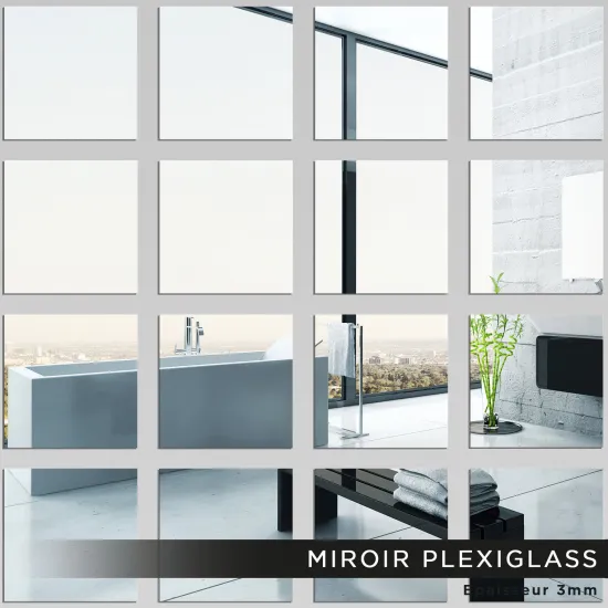 Kit Miroir Plexiglass - Carrés