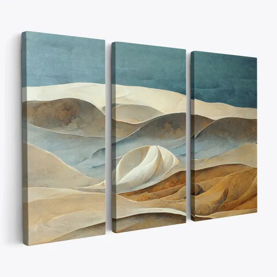 Tableau triptyque - Paysage désertique