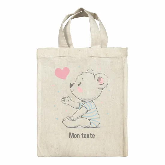 Tote bag personnalisé - Ourson