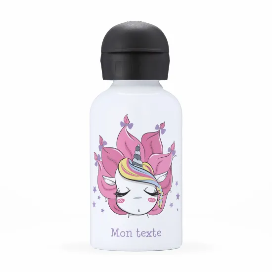 Gourde isotherme enfant personnalisée - Licorne 