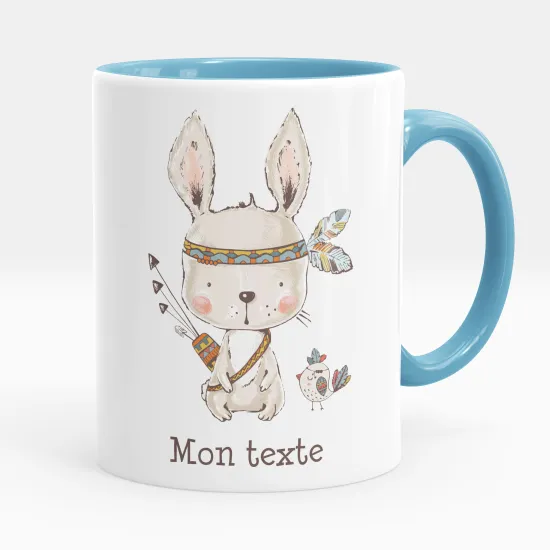 Mug - Tasse personnalisée - Lapin indien