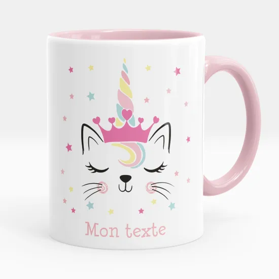 Mug - Tasse personnalisée - Chat licorne