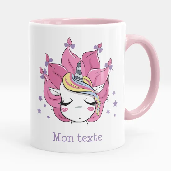 Mug - Tasse personnalisée - Licorne étoiles