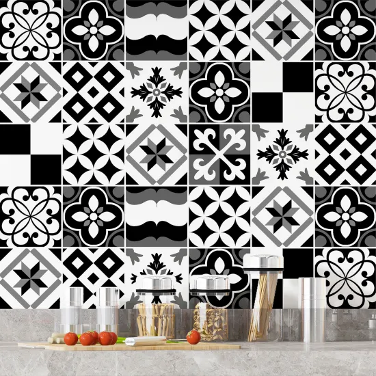 Stickers carrelage - Motif carreaux de ciment