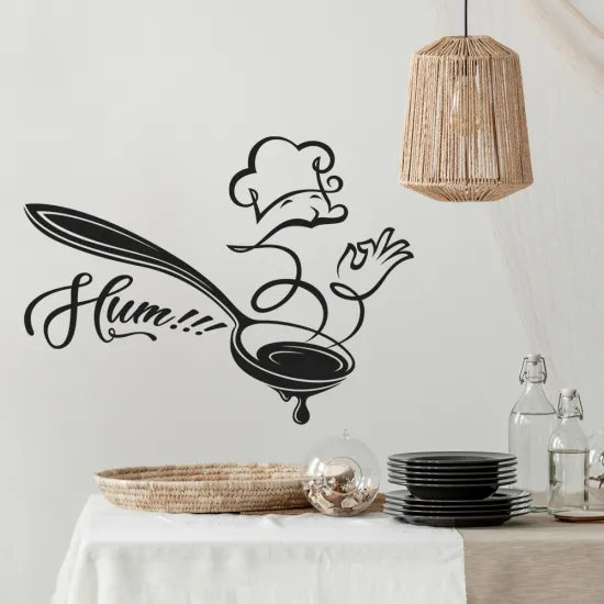 Sticker Mural - Cuisine Hum!!!