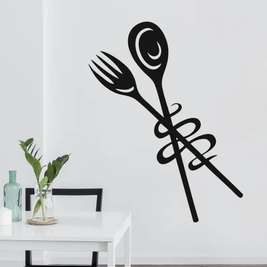 Sticker Mural - Cuisine Couverts