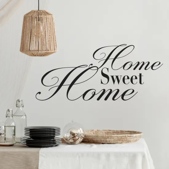 Sticker Mural - Citation Homme Sweet Home