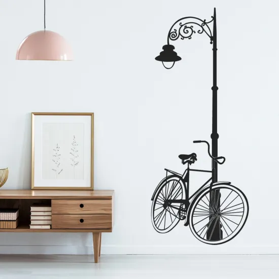 Sticker Mural - Vélo Lampadaire