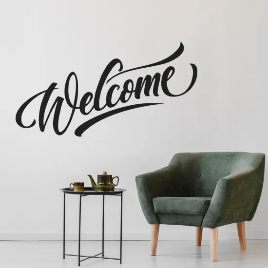 Sticker Mural - Welcome