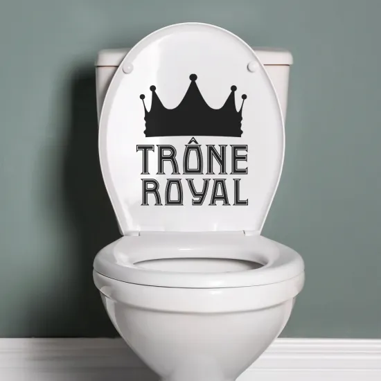 Sticker Mural - WC Trône royale