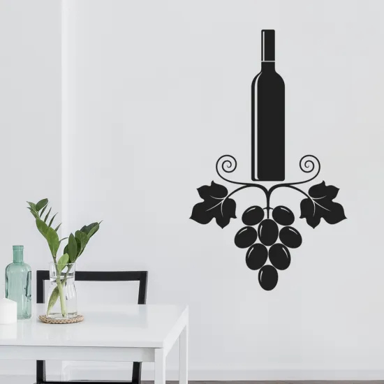 Sticker Mural - Bouteille de vin