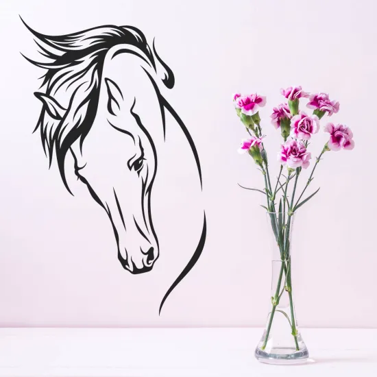 Sticker Mural - Tête de cheval