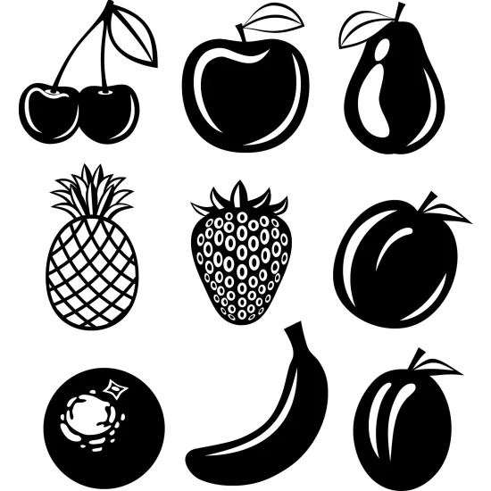 Sticker Mural - Kit 9 Fruits