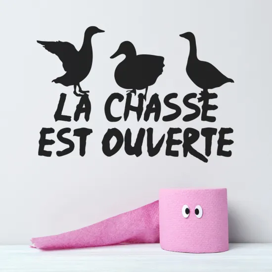 Sticker Mural - La chasse est ouverte