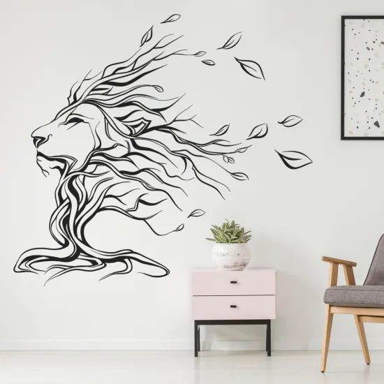 Sticker Mural - Lion