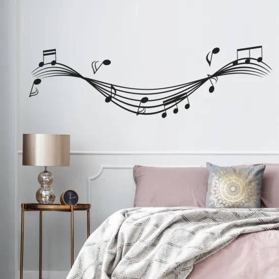 Sticker Mural - Portée musicale