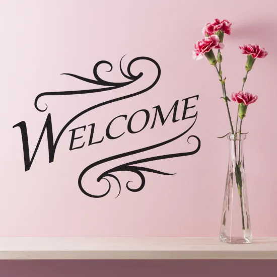 Sticker Mural - Welcome